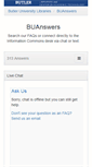 Mobile Screenshot of buanswers.butler.edu