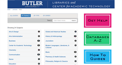 Desktop Screenshot of libguides.butler.edu